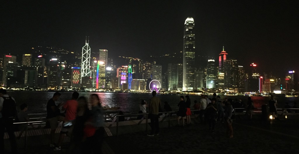 Hong Kong by night