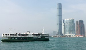 Star ferry dans la baie de Hong Kong