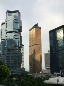 Grattes-ciel sur Hong Kong Island